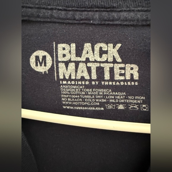 Black Matter Anatomicat Anatomy Cat Navy T Shirt SZ M Short Sleeve 100% Cotton - Picture 3 of 6